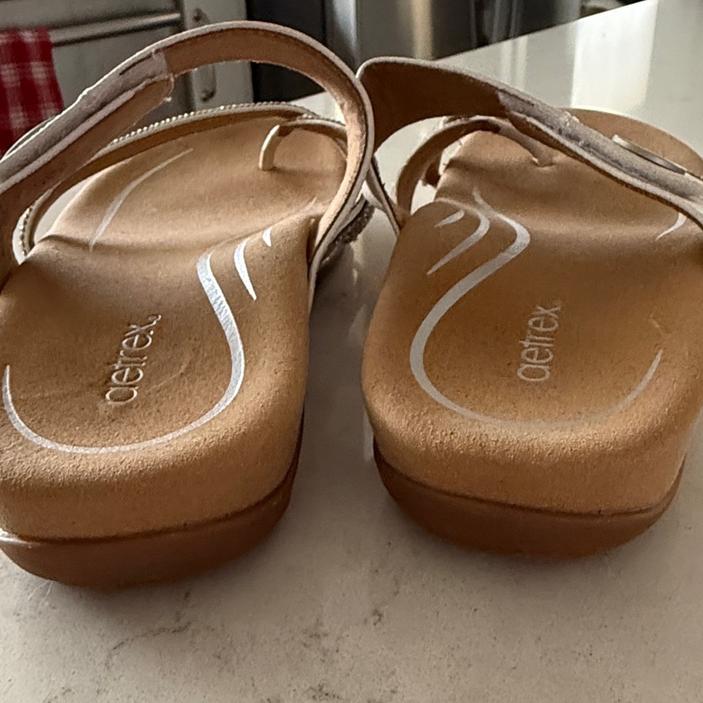 Aetrex Women's Izzy Adjustable Slide Sandals Size 8.5 - Picture 5 of 6
